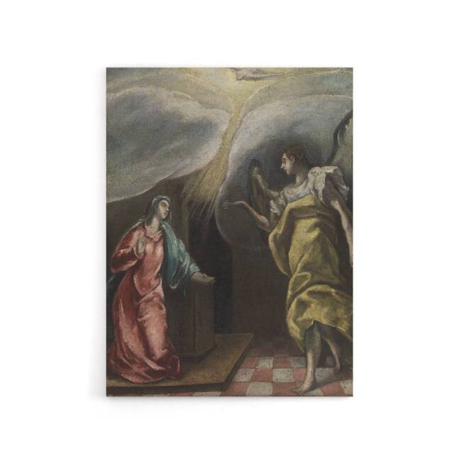 "Artery8 Annunciation Archangel Gabriel & Mary El Greco Canvas Wall Art - Size: W18"" x H24""" - image 1