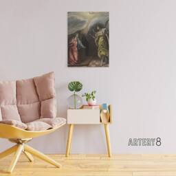 "Artery8 Annunciation Archangel Gabriel & Mary El Greco Canvas Wall Art - Size: W18"" x H24""" - thumbnail 3