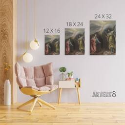 "Artery8 Annunciation Archangel Gabriel & Mary El Greco Canvas Wall Art - Size: W18"" x H24""" - thumbnail 4