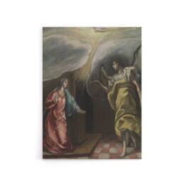 "Artery8 Annunciation Archangel Gabriel & Mary El Greco Canvas Wall Art - Size: W18"" x H24""" - thumbnail 1