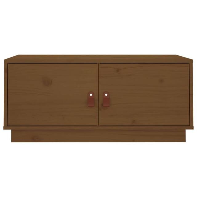 Berkfield Home Coffee Table Honey Brown 80x50x35 cm Solid Wood Pine - Size: 80 x 50 x 35 cm - image 1