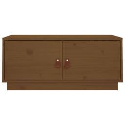 Berkfield Home Coffee Table Honey Brown 80x50x35 cm Solid Wood Pine - Size: 80 x 50 x 35 cm - thumbnail 6