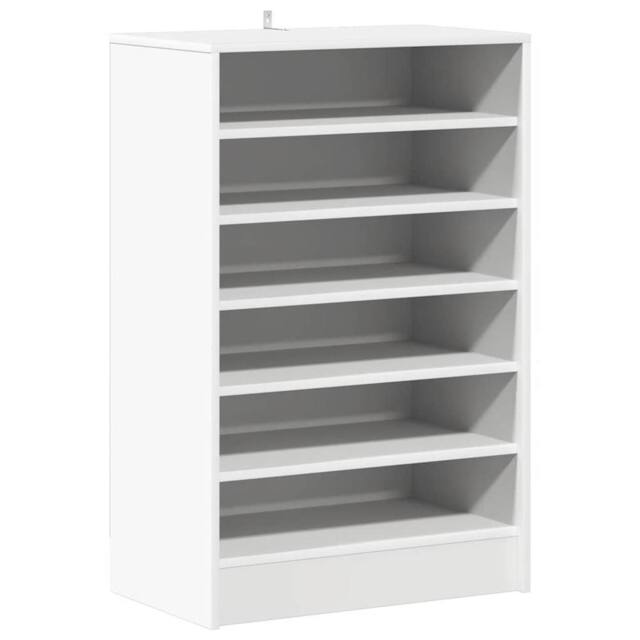Berkfield Home Shoe Cabinet White 60x35x92 cm Engineered Wood - Size: 60 x 35 x 92 cm