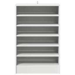 Berkfield Home Shoe Cabinet White 60x35x92 cm Engineered Wood - Size: 60 x 35 x 92 cm - thumbnail 4