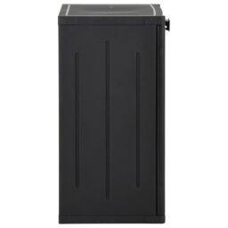 Berkfield Home Garden Storage Cabinet Black 65x45x88 cm PP Rattan - Size: 65 x 45 x 88 cm - thumbnail 3