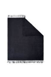 BHS Chenille Throw in Charcoal - Size: 127 cm x 152 cm - thumbnail 2