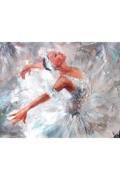 Origin Murals Ballerina Wall Mural in Grey - Size: W350 cm x H280 cm - thumbnail 2
