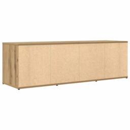 Berkfield Home TV Cabinet Artisan Oak 120x34x37 cm Engineered Wood in Brown - Size: 120 x 34 x 37 cm - thumbnail 7