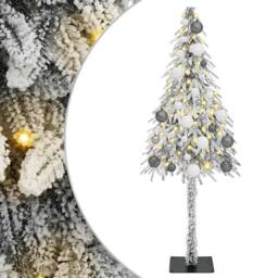 Berkfield Home Christmas Tree with 150 LEDs White 120 cm PE & Steel - thumbnail 2