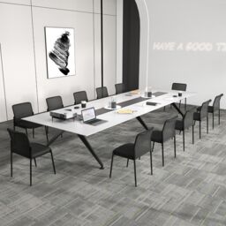 Costway Set of 2 Reception Chairs Stackable Office Armless Chairs Mesh Guest Chairs w/ Padded Seat in Black - thumbnail 6