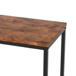 Levede Industrial Side Table Wood 2-Tier Storage Shelf End Table Living Room in Brown - thumbnail 7