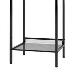 Levede Industrial Side Table Wood 2-Tier Storage Shelf End Table Living Room in Brown - thumbnail 5
