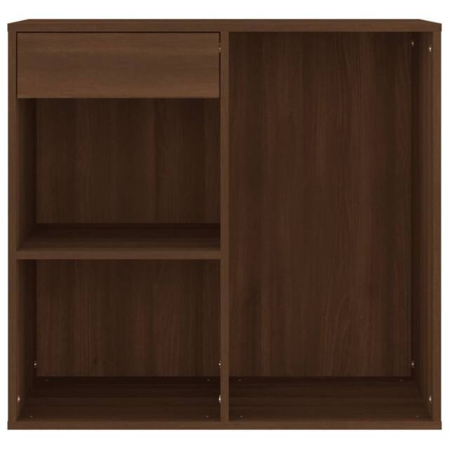 Berkfield Home Elegant Cosmetic Cabinet Brown Oak 80x40x75 cm Engineered Wood - Size: 80 x 40 x 75 cm - image 1