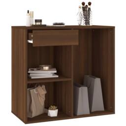 Berkfield Home Elegant Cosmetic Cabinet Brown Oak 80x40x75 cm Engineered Wood - Size: 80 x 40 x 75 cm - thumbnail 6