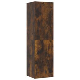 Berkfield Home Wall-mounted TV Cabinet Smoked Oak 30.5x30x110 cm in Brown - thumbnail 2