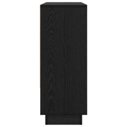 Berkfield Home Sideboard with Shelf with Door Black oak 97 x 29 x 75 cm Engineer - thumbnail 7