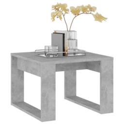 Berkfield Home Side Table Concrete Grey 50x50x35 cm Engineered Wood - Size: 50 x 50 x 35 cm - thumbnail 4