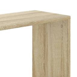 Berkfield Home Decorative Bookcase 5-Tier Sonoma Oak 80.5x23.5x162.5 cm Engineer in Light Beige - thumbnail 6