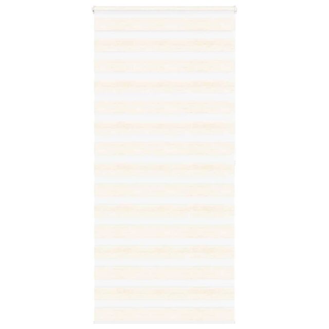 Berkfield Home Zebra Blind Marble Beige 105x200 cm Fabric Width 100.9 cm Polyester - image 1