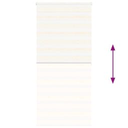 Berkfield Home Zebra Blind Marble Beige 105x200 cm Fabric Width 100.9 cm Polyester - thumbnail 5