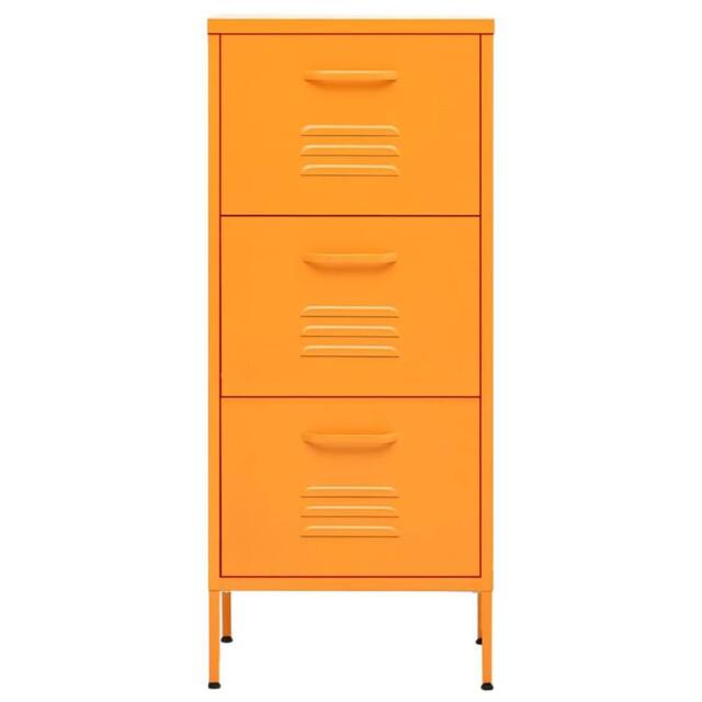 Berkfield Home Storage Cabinet Mustard Yellow 42.5x35x101.5 cm Steel - image 1