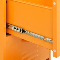 Berkfield Home Storage Cabinet Mustard Yellow 42.5x35x101.5 cm Steel - thumbnail 9