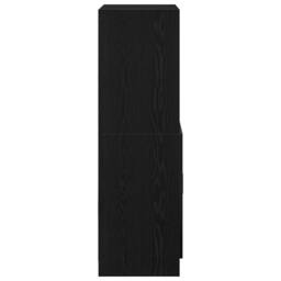 Berkfield Home Kitchen Cabinet Black 57x41.5x131.5 cm Engineered Wood - thumbnail 6