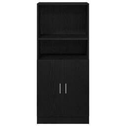 Berkfield Home Kitchen Cabinet Black 57x41.5x131.5 cm Engineered Wood - thumbnail 4