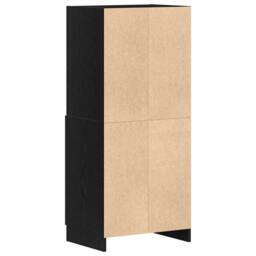 Berkfield Home Kitchen Cabinet Black 57x41.5x131.5 cm Engineered Wood - thumbnail 7