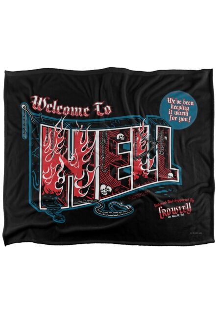Supernatural Welcome Officially Licensed Silky Touch Super Soft Throw Blanket 152x127 cm in White - image 1