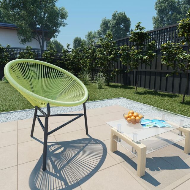 Berkfield Home Garden Acapulco Chair Poly Rattan Green - image 1