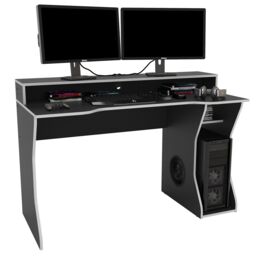 Birlea Enzo Gaming Computer Desk in Silver - thumbnail 4