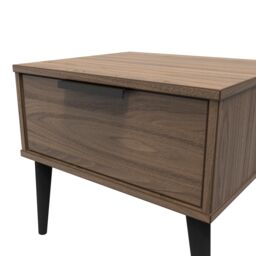 Ready Assembled 2 U Fuji 1 Drawer Side Table (Ready Assembled) in Walnut - thumbnail 4