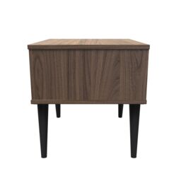 Ready Assembled 2 U Fuji 1 Drawer Side Table (Ready Assembled) in Walnut - thumbnail 2