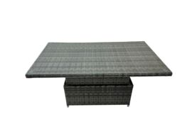 Fimous 12 Seat Rattan Garden Furniture Corner Sofa Set with 4 Footstool in Dark Grey - thumbnail 6