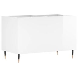 Berkfield Home Record Cabinet High Gloss White 74.5x38x48 cm Engineered Wood - thumbnail 6