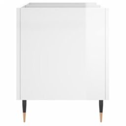 Berkfield Home Record Cabinet High Gloss White 74.5x38x48 cm Engineered Wood - thumbnail 5