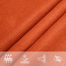 Berkfield Home Sunshade Sail 160 g/m¬≤ Orange 2x3.5 m HDPE - thumbnail 5