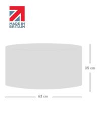 rucomfy Beanbags rucomfy Indoor Bean Bag Pouffe - Snug Drum Footstool in Cream - thumbnail 6