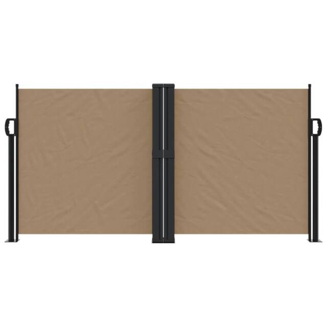Berkfield Home Retractable Side Awning Taupe 120x1200 cm - image 1