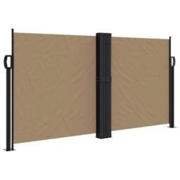 Berkfield Home Retractable Side Awning Taupe 120x1200 cm - thumbnail 3