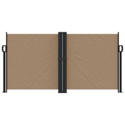 Berkfield Home Retractable Side Awning Taupe 120x1200 cm - thumbnail 1