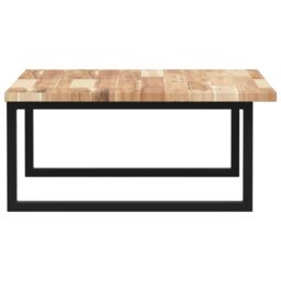 Berkfield Home Basin Shelf Wall Mounted Steel & Solid Wood Acacia in Brown - thumbnail 5