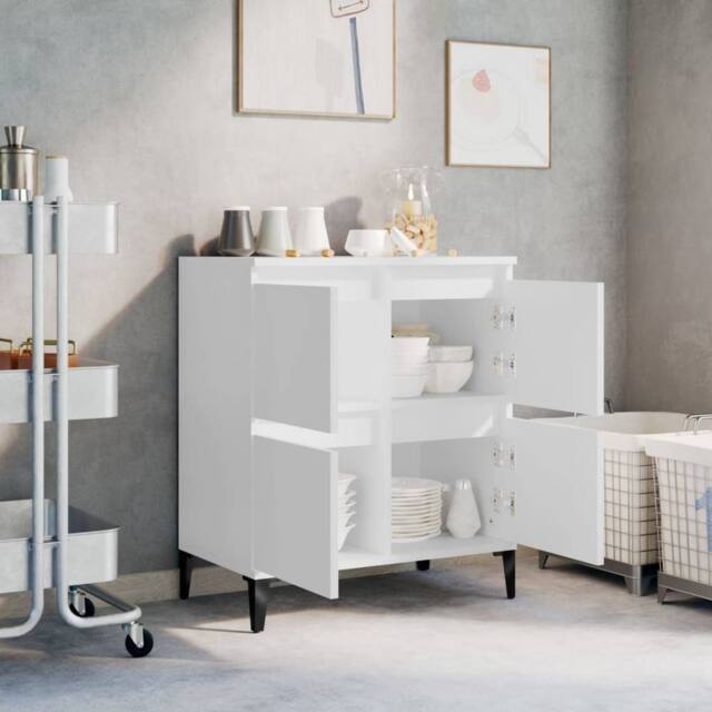 Berkfield Home Sideboard White 60x35x70 cm Engineered Wood - Size: 60 x 35 x 70 cm - image 1