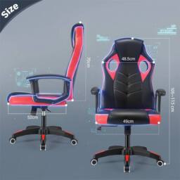 SPETLEK Racing Gaming Chair High Back Ergonomic Swivel Office Wheels in Red - thumbnail 2