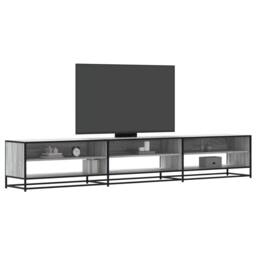 Berkfield Home TV Cabinet Grey Sonoma 270x40x46 cm Engineered Wood - Size: 270 x 40 x 46 cm - thumbnail 2
