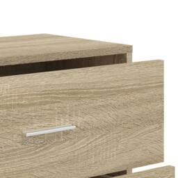 Berkfield Home Sideboards 3 pcs Sonoma Oak 60x31x84 cm Engineered Wood in Light Tan - Size: 60 x 31 x 84 cm - thumbnail 8