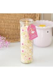 KDMD Daisy & Duck Print Vanilla Candle - Long-Lasting Spring Scented Decor in Pink - thumbnail 1