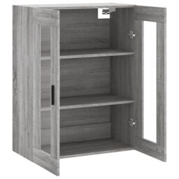 Berkfield Home Wall Mounted Cabinet Grey Sonoma 69.5x34x90 cm - thumbnail 6