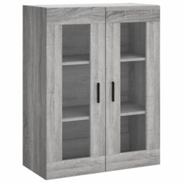 Berkfield Home Wall Mounted Cabinet Grey Sonoma 69.5x34x90 cm - thumbnail 2